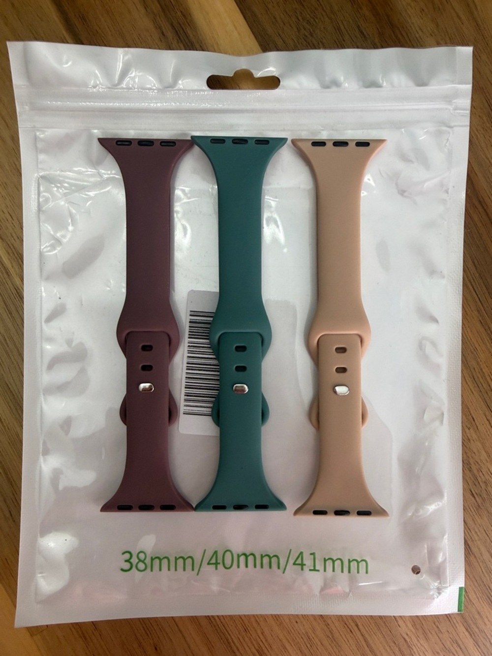 Silicone Watch Band Trio - Plum, Teal, Blush - Compatible 38/40/41mm